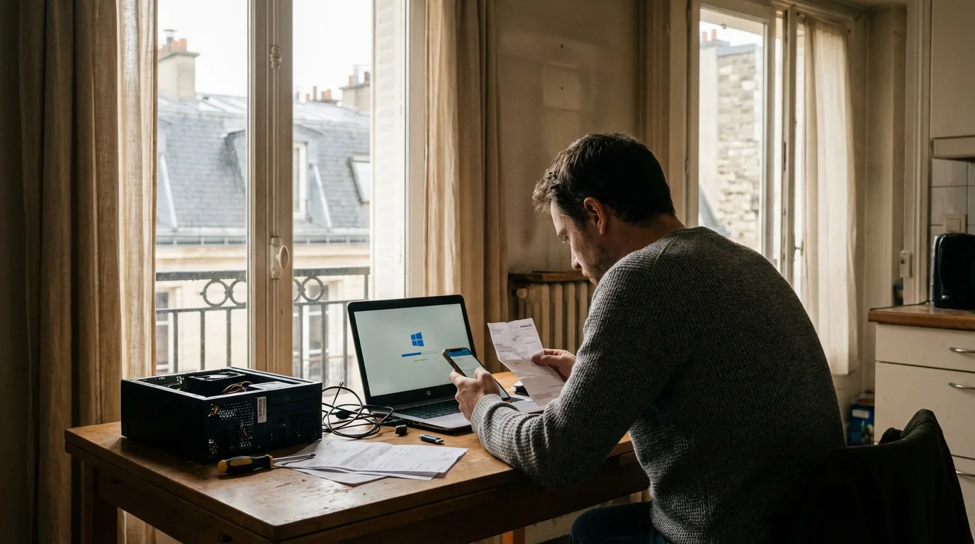 Illustration des diff&eacute;rents types de licences Windows et des &eacute;carts de prix